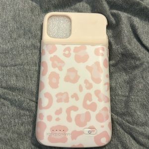 iPhone 11 Pro velvet caviar charging phone case.